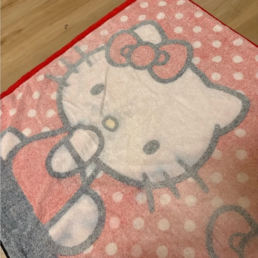 Red Bows Hello Kitty Oversize 100% Cotton Beach Towel 34